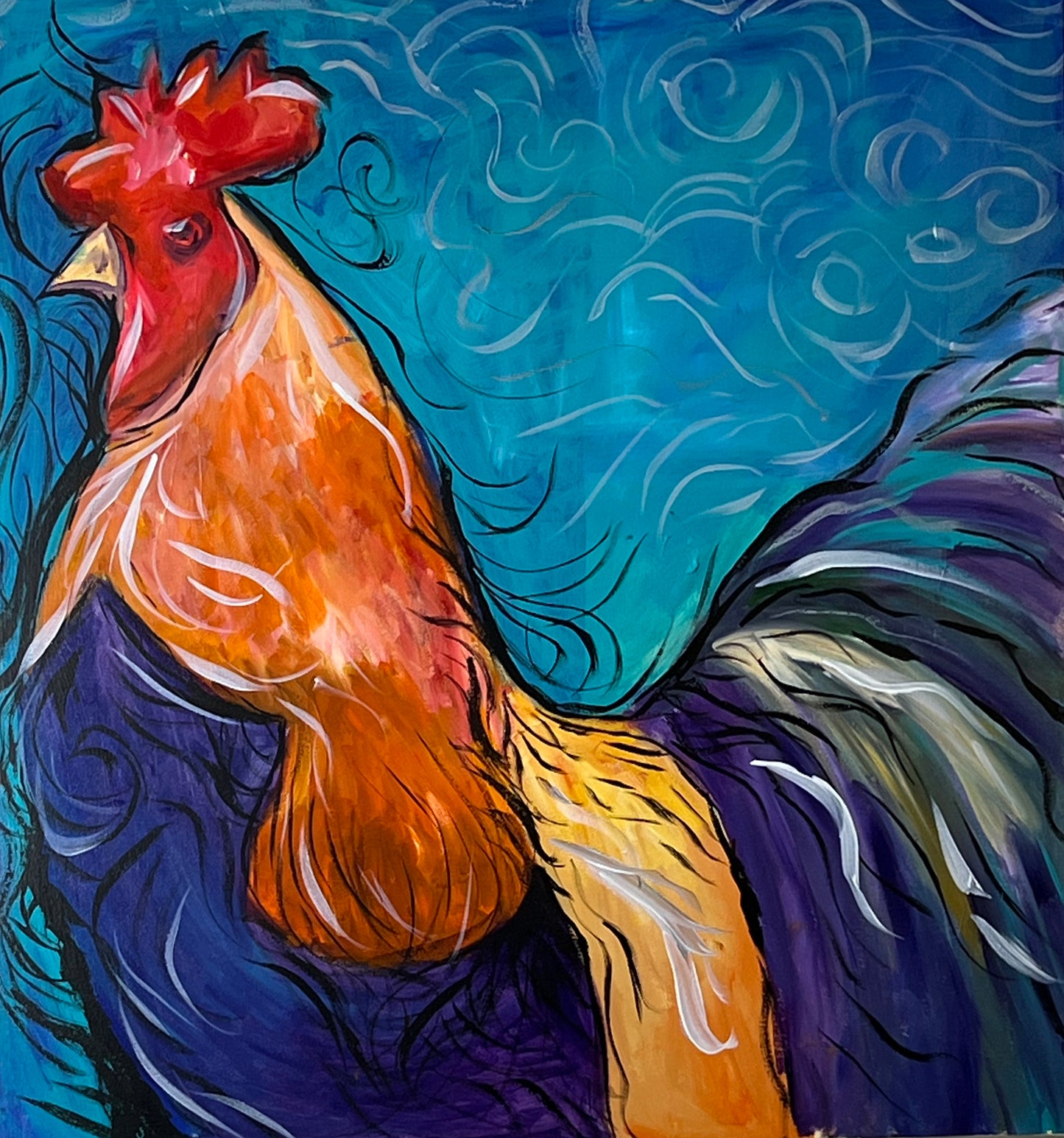 Dixie Chicken on Canvas